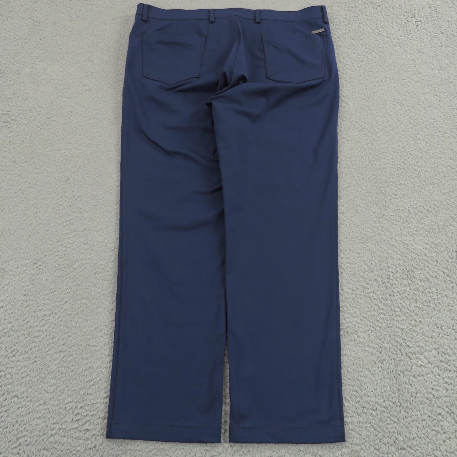 Vintage Twillory Pants Mens 36x30 Tailored Fit Navy 5 Pocket Performance Travel Flex Chino Straight 36 Regular Blue Mens Size US 36 / EU 52 - 3 Thumbnail