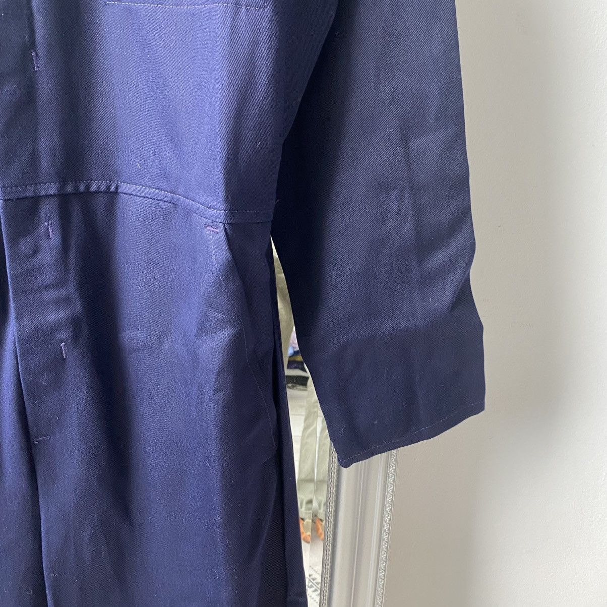 Le Laboureur Workwear Vintage Chore Sanfor French work Coverall jumpsuit Size US 32 / EU 48 - 4 Thumbnail