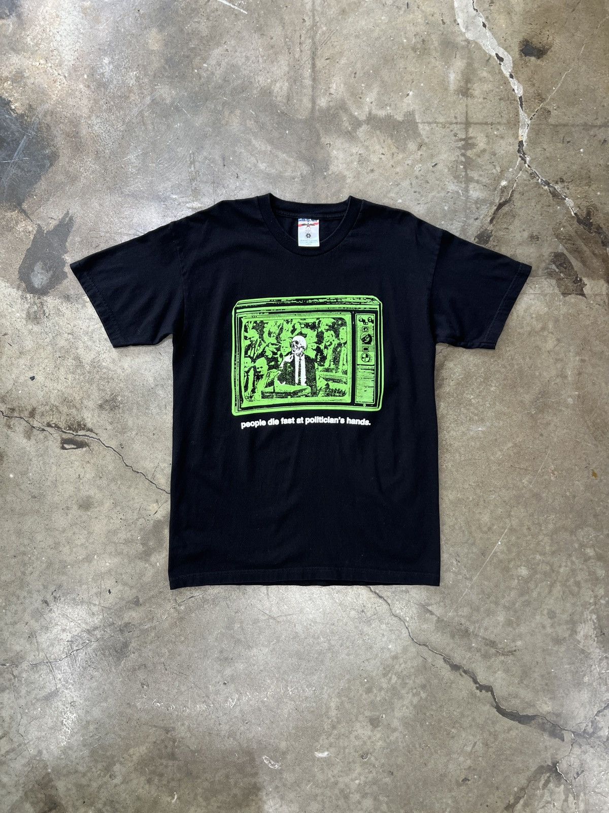 Vintage Hasan Piker Skeleton Politician Hands Activism Social Tee LG Size US L / EU 52-54 / 3 - 2 Thumbnail