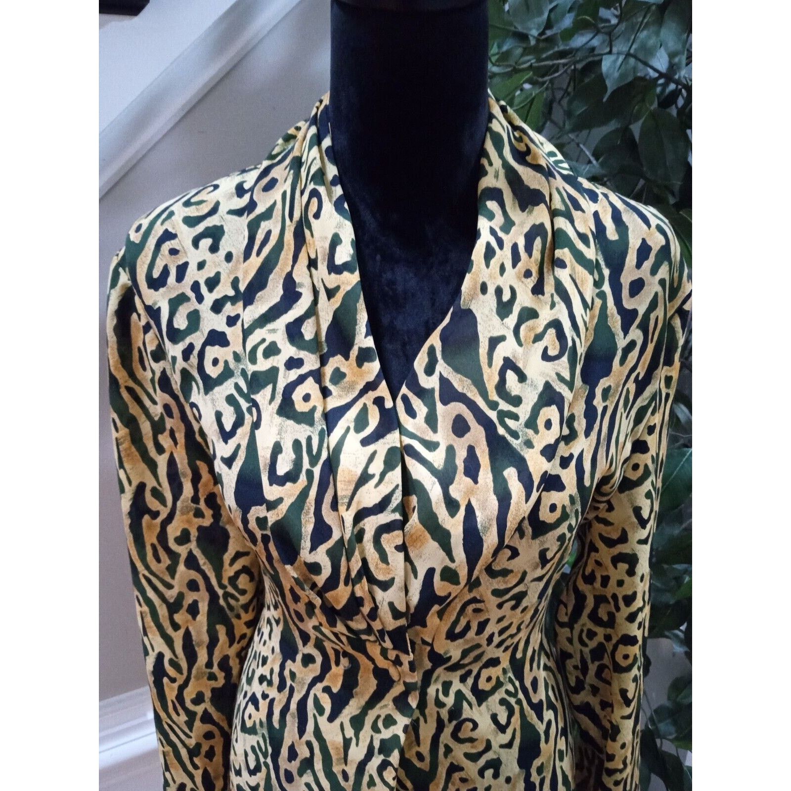 Other Vintage Lauren Lee Leopard Print Button Front Top 2X Size XXL / US 16-18 / IT 52-54 - 5 Thumbnail