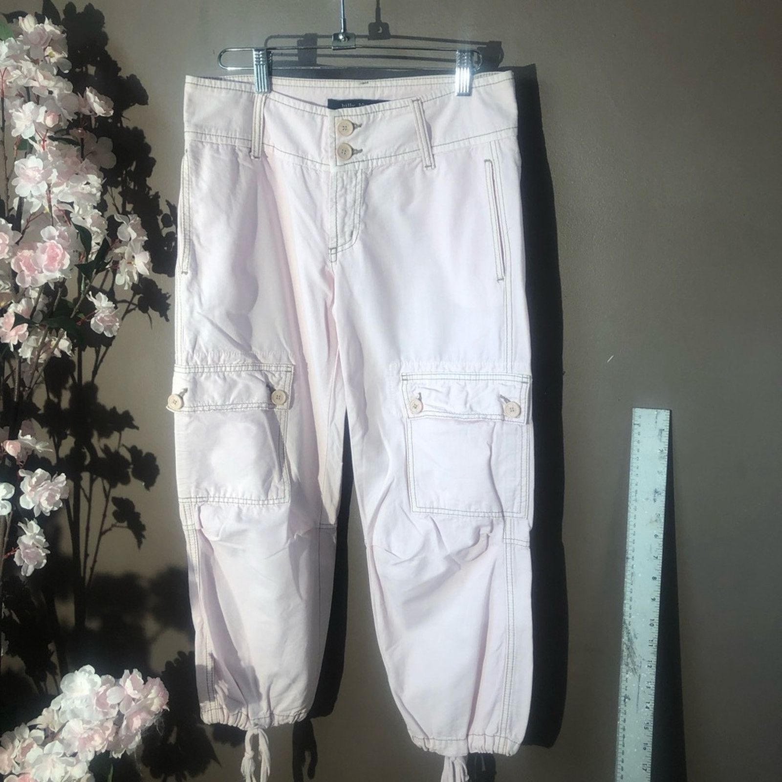 Other Billy blues cargo pants pink with draw string. Size 26" / US 2 / IT 38 - 4 Thumbnail
