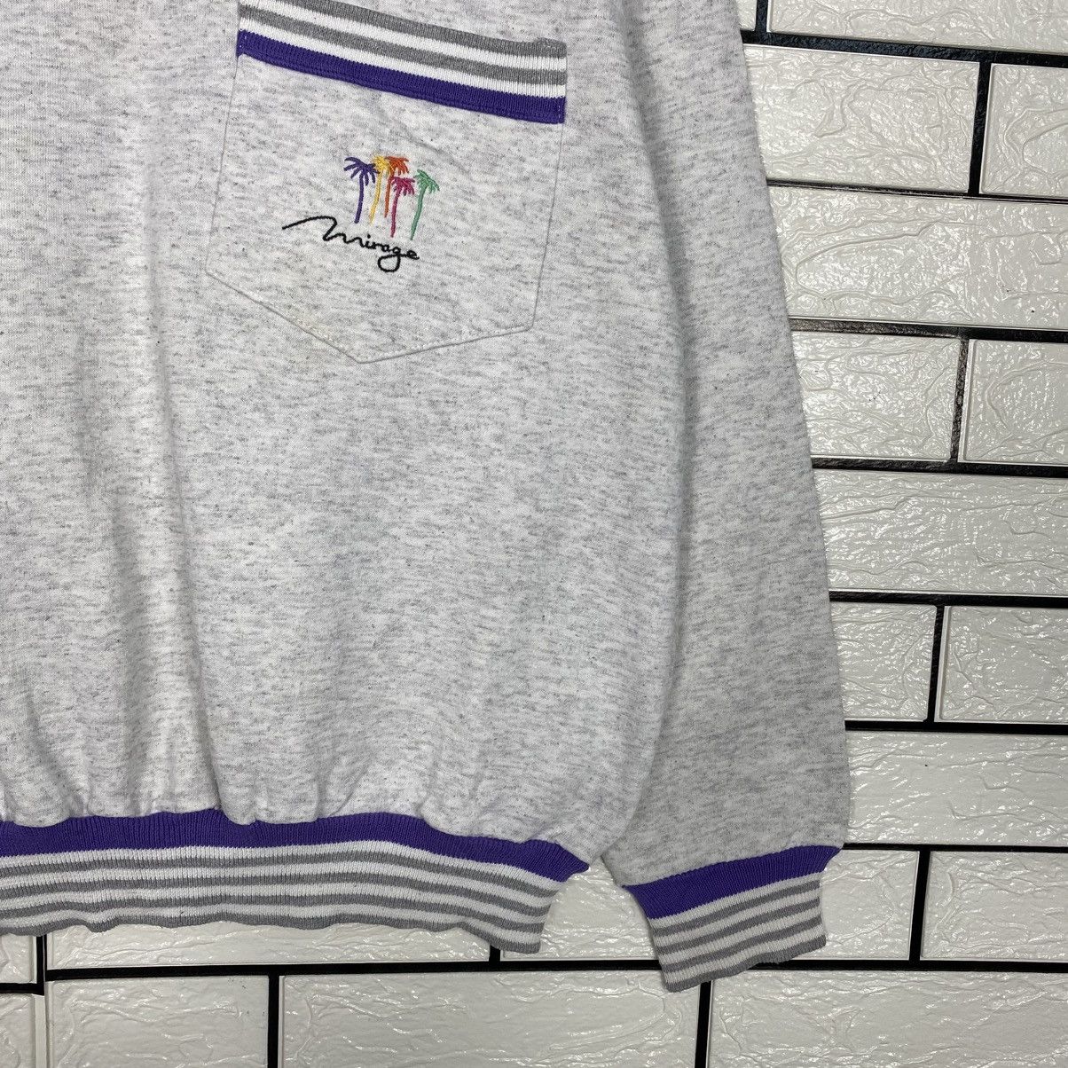 Vintage 📌Vintage Sweatshirt Mirage Usa Single Pocket Size US M / EU 48-50 / 2 - 6 Thumbnail