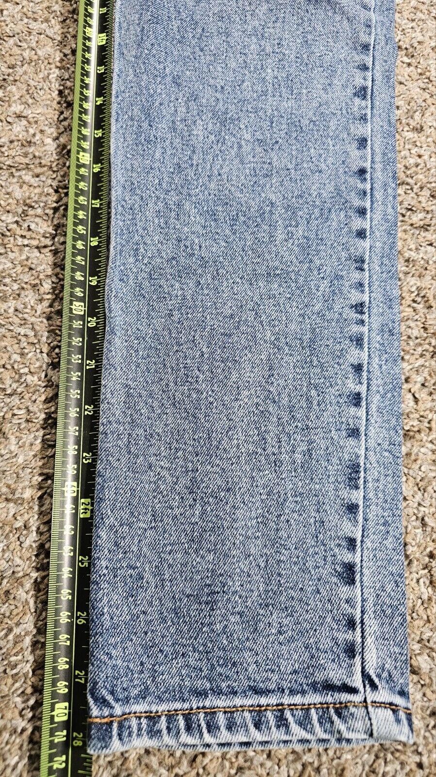 Designer Cello Women's Sz 5 Blue Skinny Leg Vintage Light Wash Jeans Size 30" / US 8 / IT 44 - 6 Thumbnail