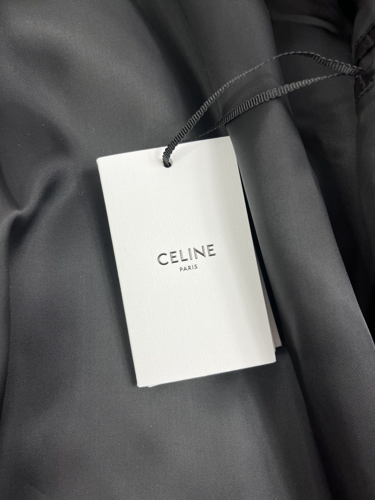 Celine × Hedi Slimane Logo Embroidered Checked Wool Jacket Size US XL / EU 56 / 4 - 8 Thumbnail