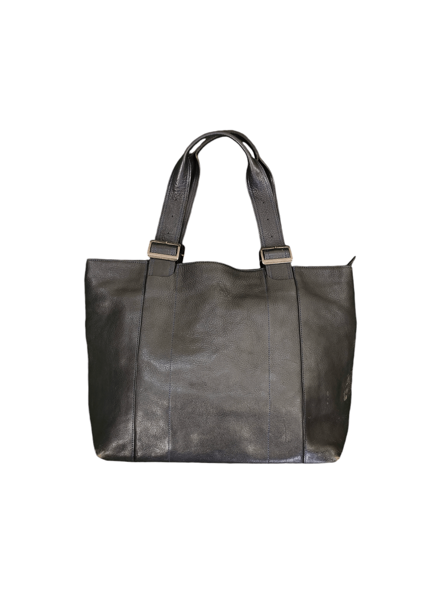 Genuine Leather Vintage Wogna Kagawa Japan Patina Olive Leather Tote Bag Size ONE SIZE - 4 Thumbnail