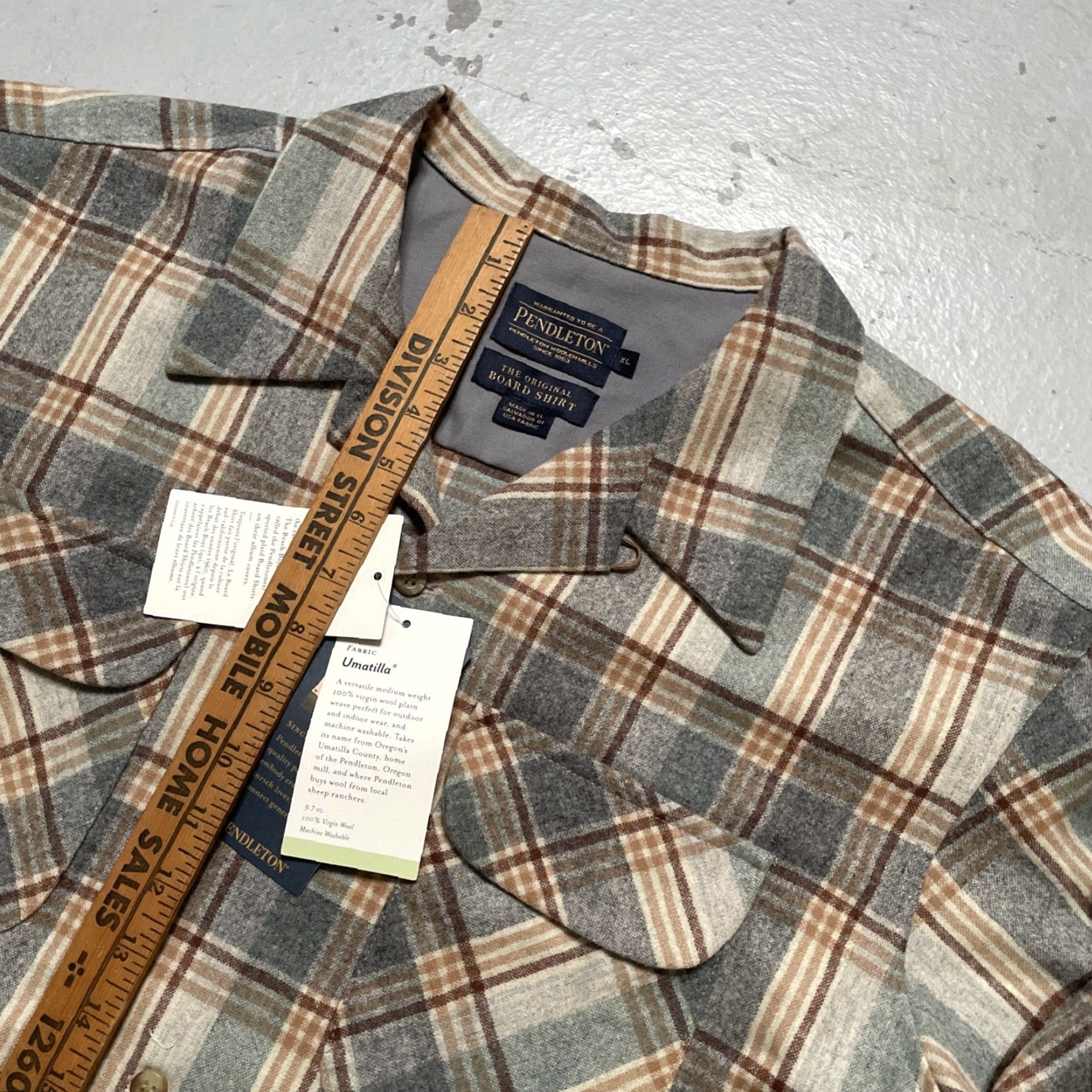 Pendleton Pendleton Board Shirt XL Wool Flannel Plaid Umitilla USA NWT Mens Button-Up Collared Size US XL / EU 56 / 4 - 4 Thumbnail