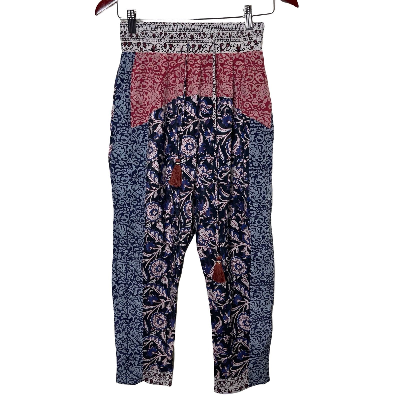 Sea New York Sea New York multicolor floral elastic waist band crop pants Size 25" / US 0 / IT 36 - 1 Thumbnail