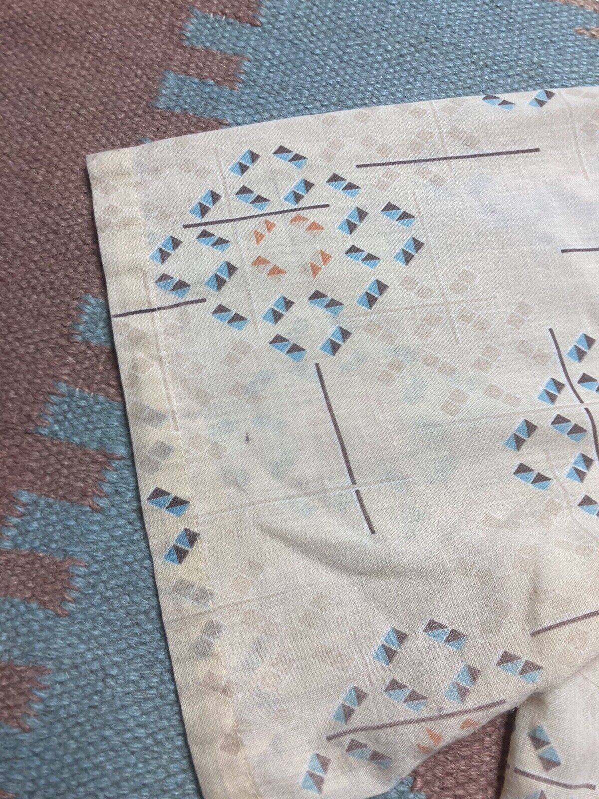 Vintage VTG 70s shirt Towncraft geometric diamonds distressed 3XL Size US XXL / EU 58 / 5 - 5 Thumbnail
