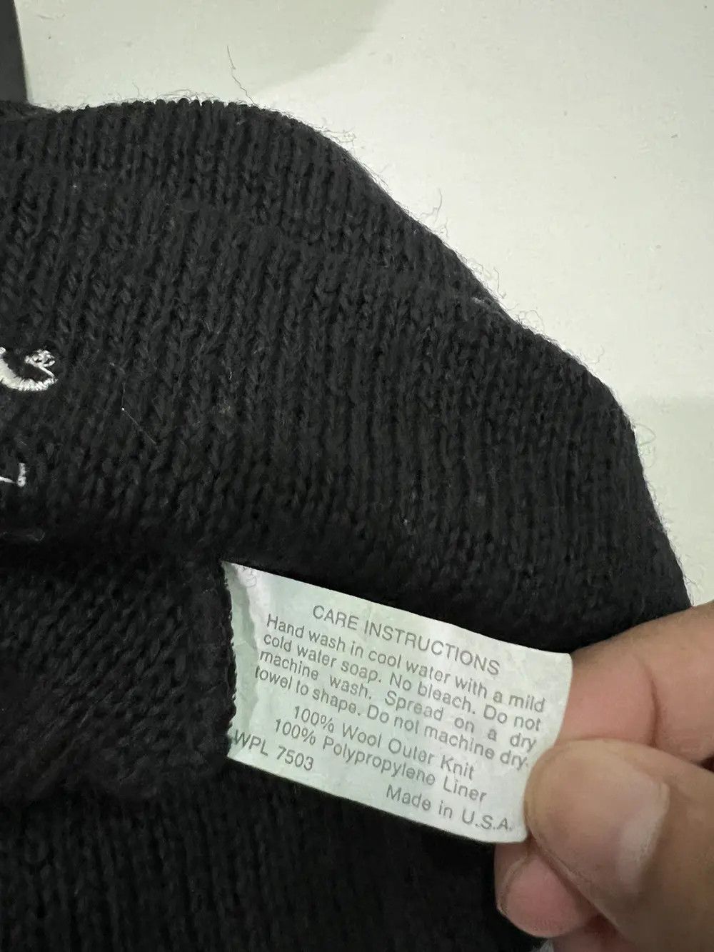 Champion Vintage Champion USA Spell Out Beanie Hat Size ONE SIZE - 5 Thumbnail