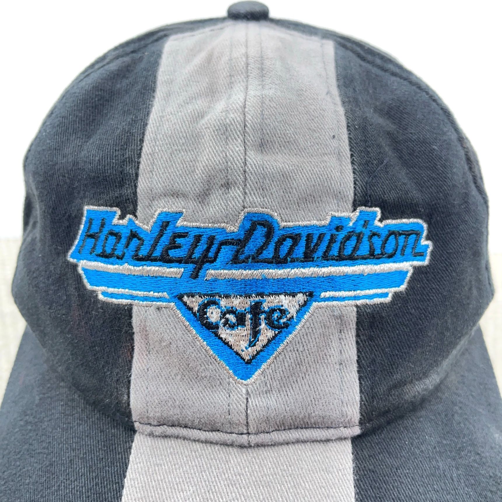 Harley Davidson VINTAGE Harley-Davidson Dad Hat Cap Baseball Hat One Size Black Logo Adjustable Men Adults Black Harley-Davidson Cap 90s Biker Retro Mens Size ONE SIZE - 4 Thumbnail