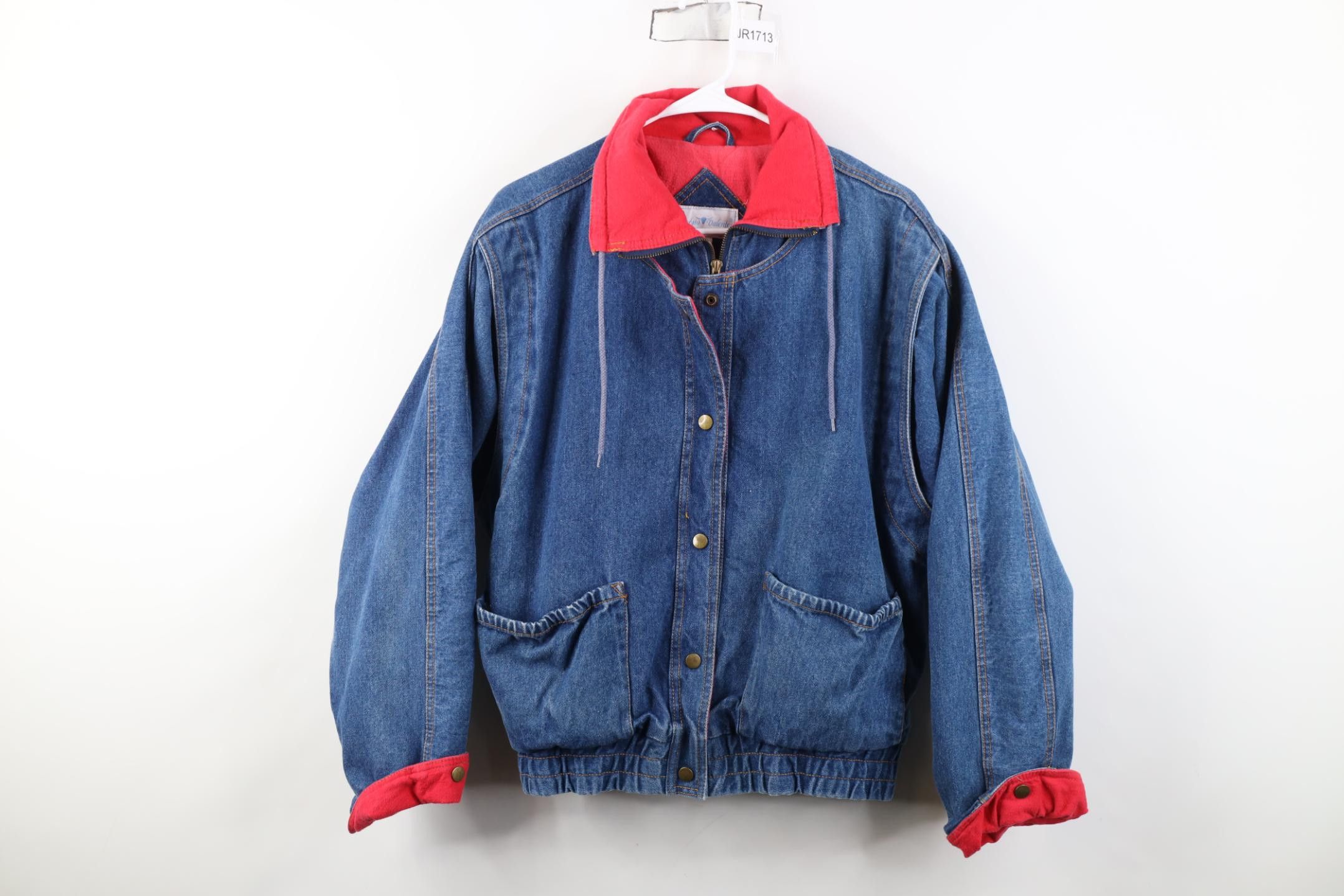 Vintage Vintage 80s 90s Streetwear Quilted Denim Jean Bomber Jacket Size M / US 6-8 / IT 42-44 - 1 Thumbnail