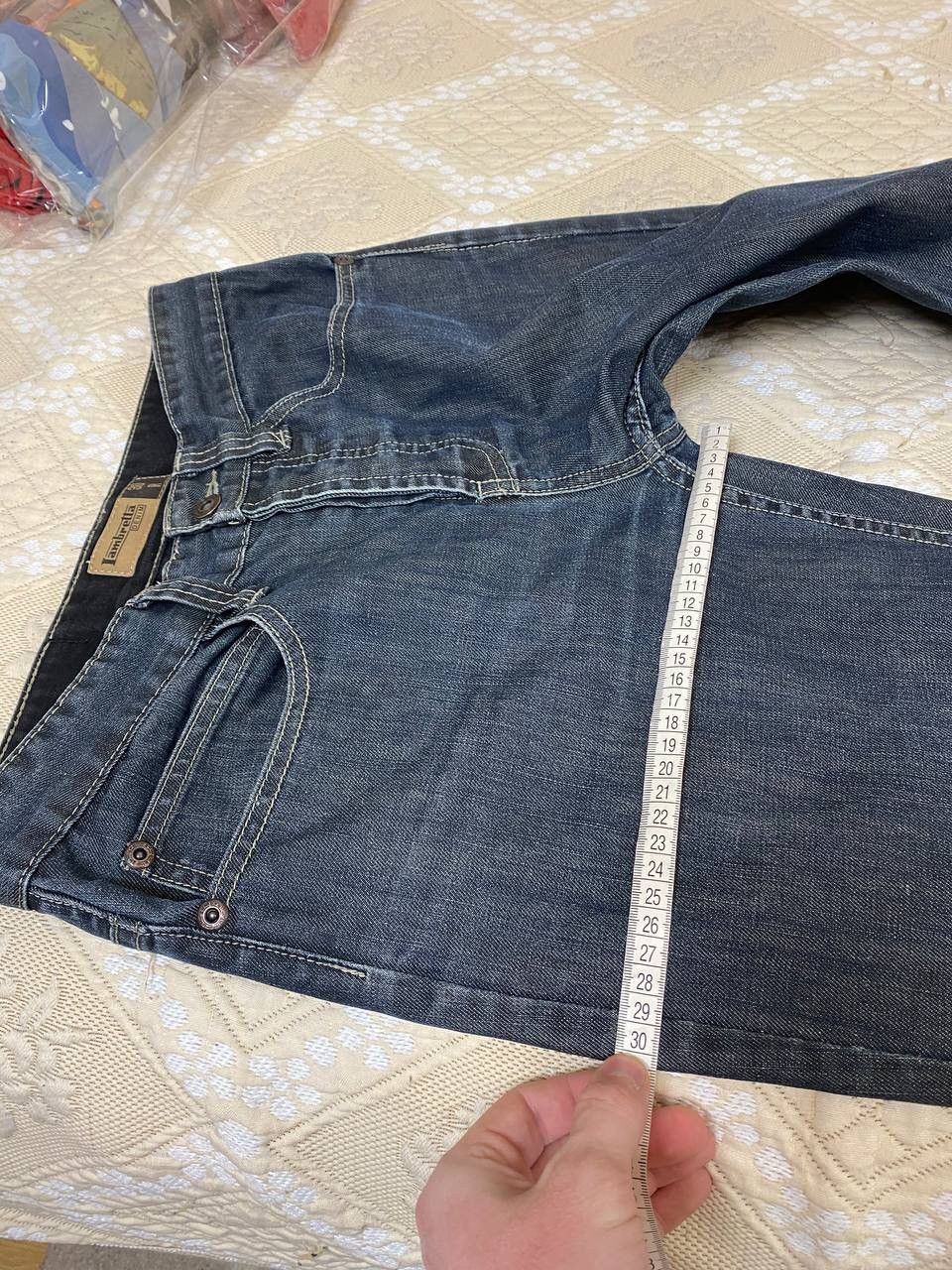 Lambretta 🔥 Lambretta Vintage Baggy Jeans Big Logo Drill Streetwear Size US 30 / EU 46 - 12 Thumbnail