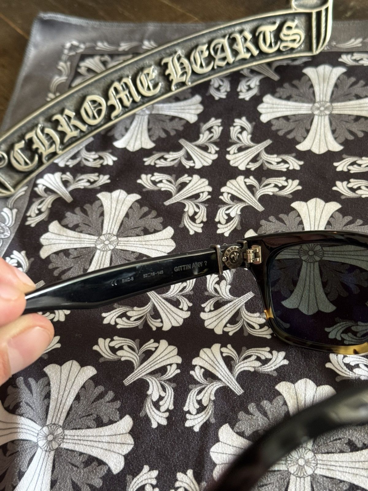 Chrome Hearts Chrome Hearts ‘Gittin Any?’ Sunglasses Size ONE SIZE - 4 Thumbnail