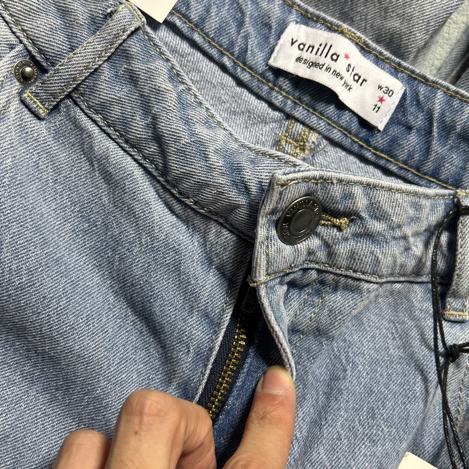 JNCO Patchwork Beyond Baggy Jeans Womens 11 - 32x30 Wide Hamilton Size 32" / US 10 / IT 46 - 19 Thumbnail