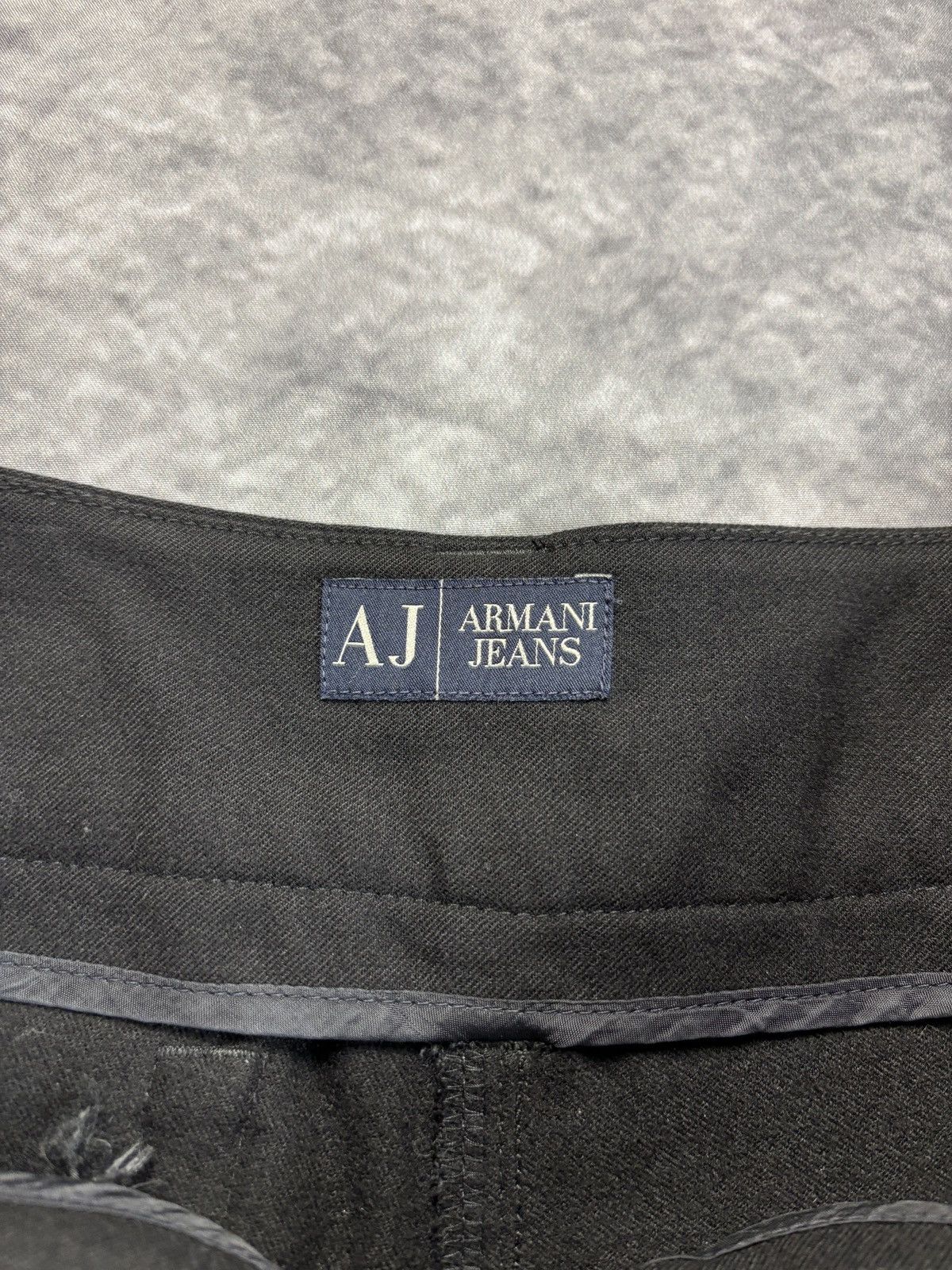 Armani × Giorgio Armani × Vintage Vintage Armani Jeans Black Trousers 2000s Italy Capo Campion Size 29" - 8 Thumbnail