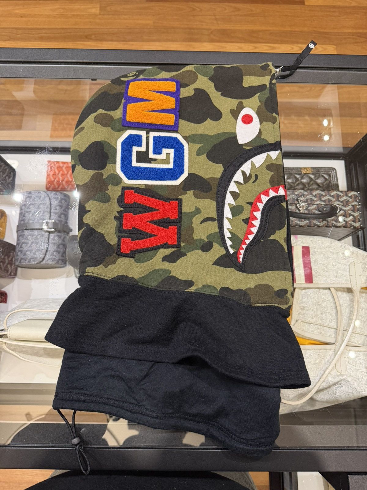 Bape Bape 1ST Camo Shark Full Zip Face Mask Size ONE SIZE - 6 Thumbnail