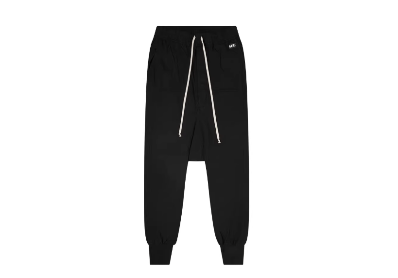 Rick Owens Drkshdw Rick Owens DRKSHDW Black Lightweight Drop Joggers Size US 42 / EU 58 - 1 Thumbnail