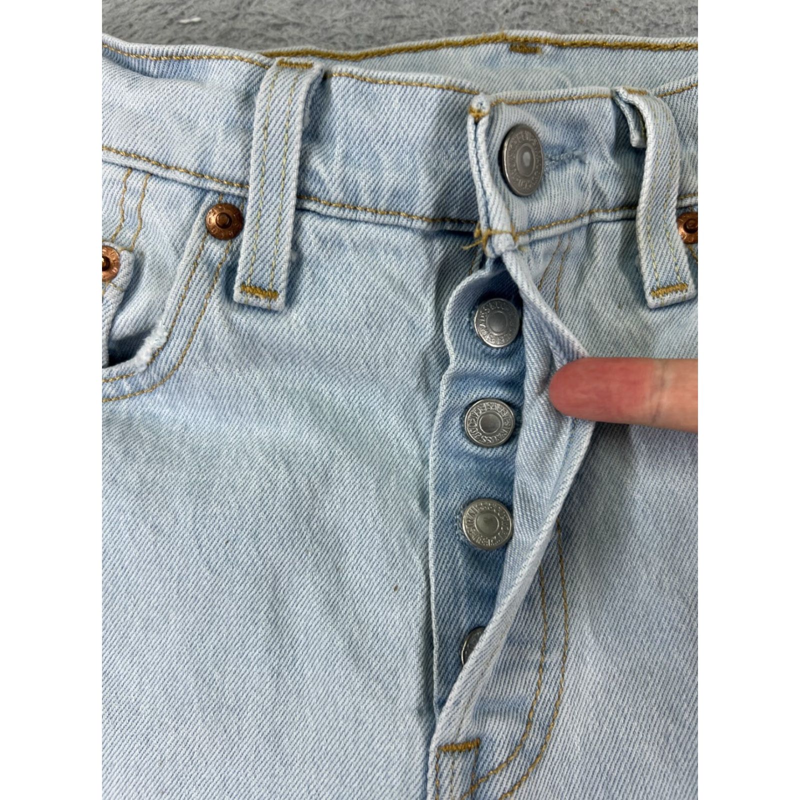 Levi's VINTAGE Levis Jeans 501 XX Blue Denim Slim Regular 25 24x24 Button Fly Men Apparel 5-Pocket Design Jeans Size US 26 / EU 42 - 5 Thumbnail