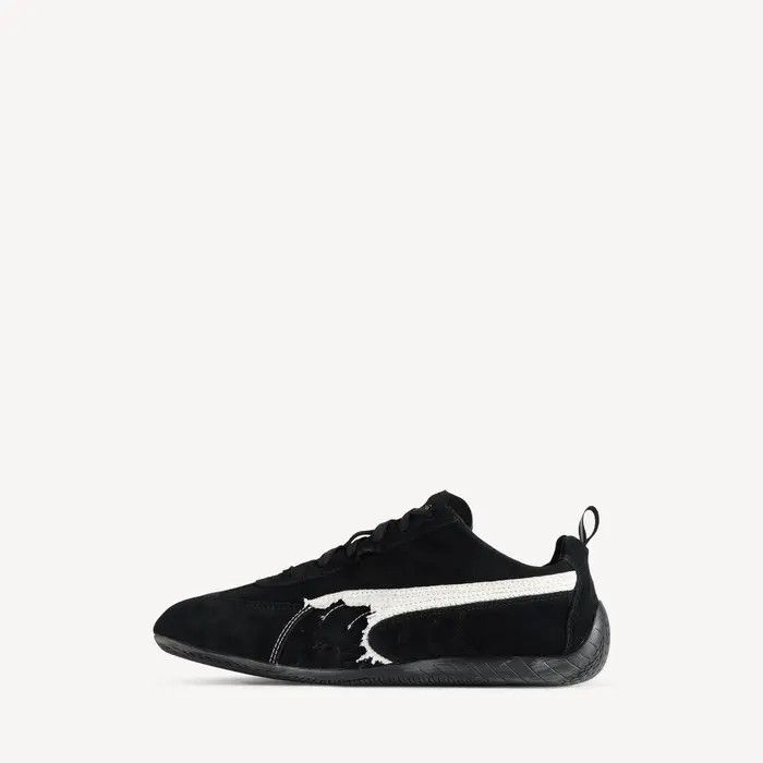 Balenciaga × Puma o1in1g0326 Speedcat Suede Sneakers in Black/White Size US 5 / EU 37 - 4 Thumbnail