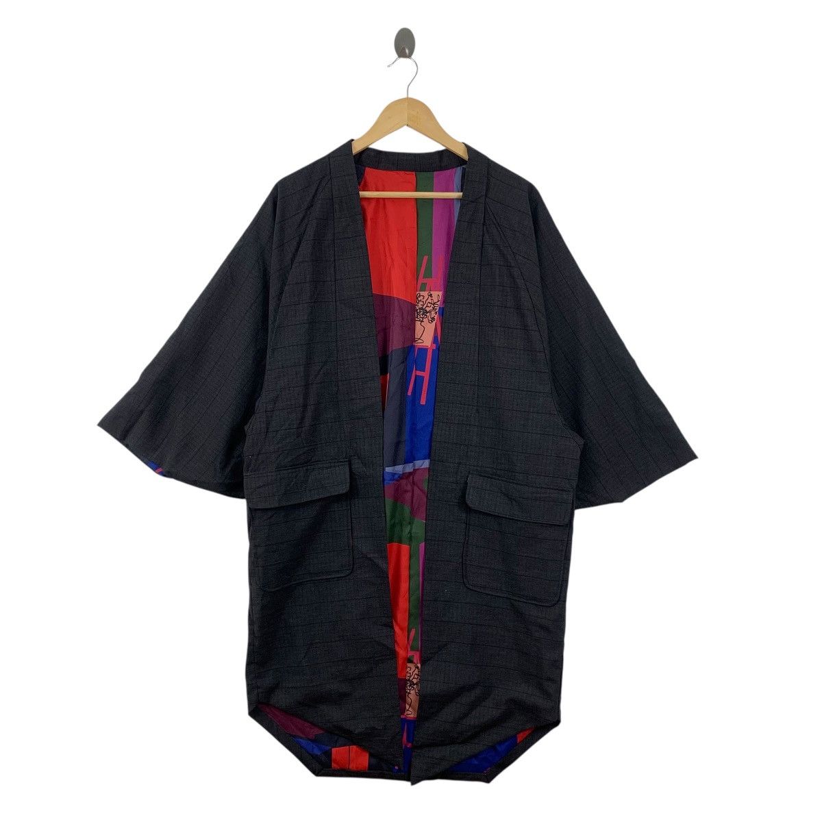 Vintage Vintage 90s KIMONO JAPAN HAORI Avant Garde Traditional Size XXL / US 16-18 / IT 52-54 - 1 Thumbnail