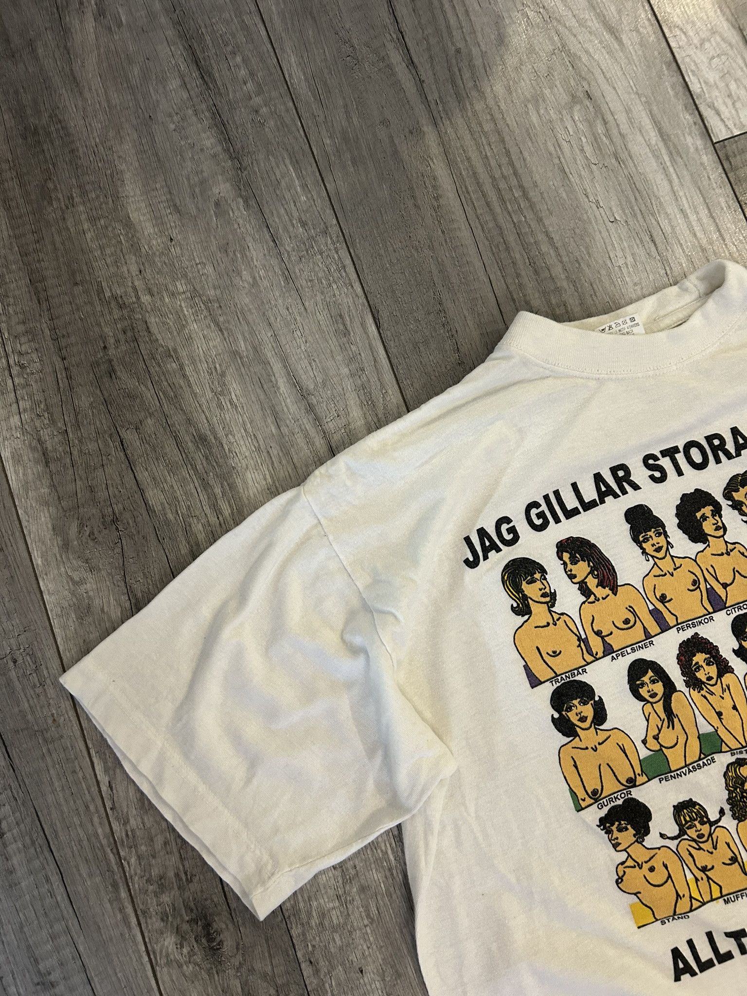 Vintage Vintage y2k funny tits t shirt 90s rare Size US XL / EU 56 / 4 - 2 Thumbnail