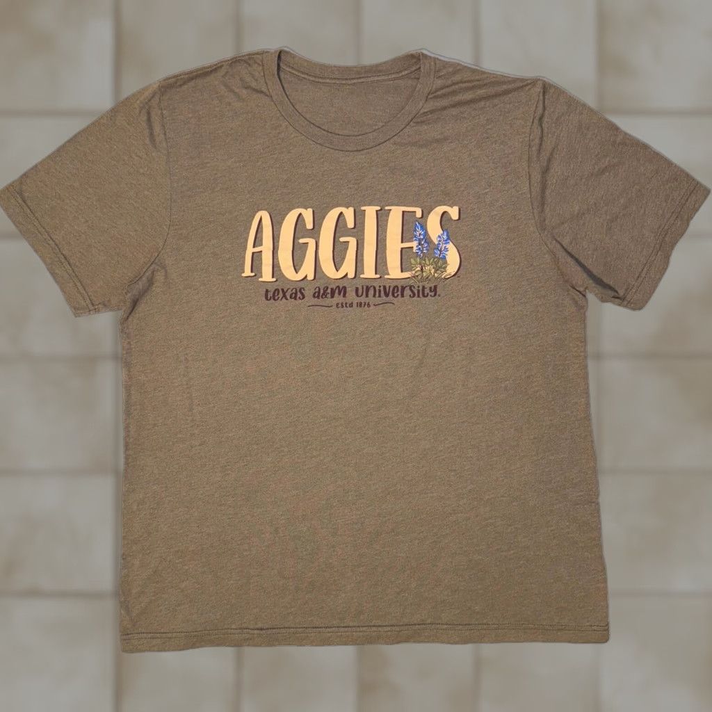 Vintage Texas A&M Aggies Tshirt Short Sleeve Moss Green L Size M / US 6-8 / IT 42-44 - 1 Thumbnail