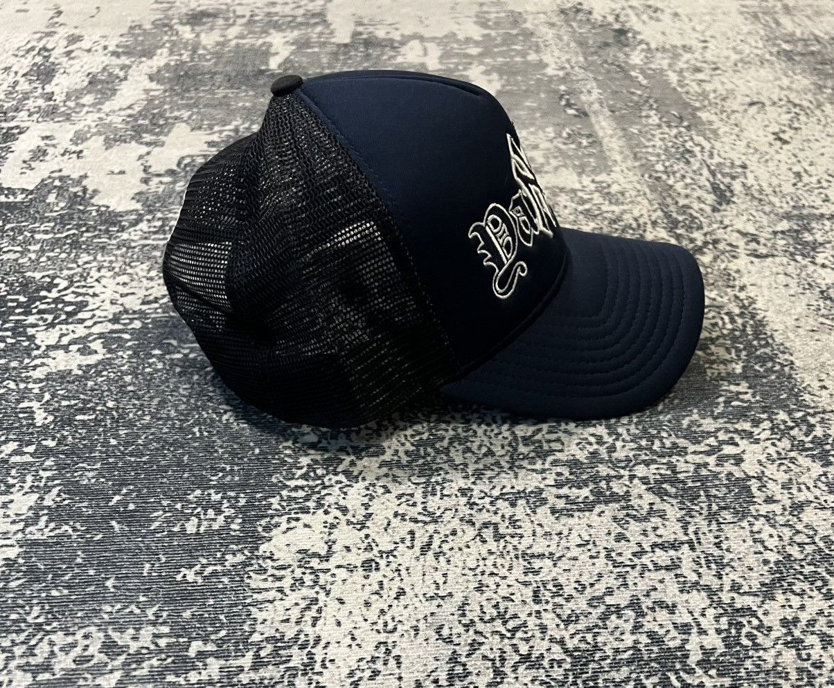 New Era Culture Kings Yankees 'Gothic Script' Foam Front Trucker Hat Size ONE SIZE - 5 Thumbnail