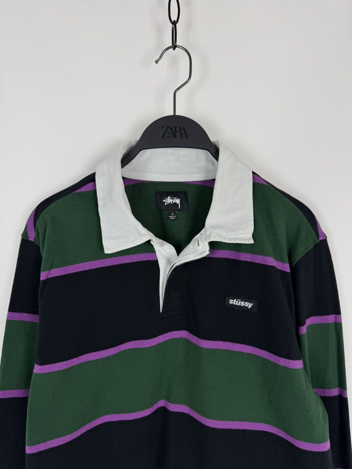 Stussy Stussy Striped Rugby LS Shirt Size US S / EU 44-46 / 1 - 2 Thumbnail