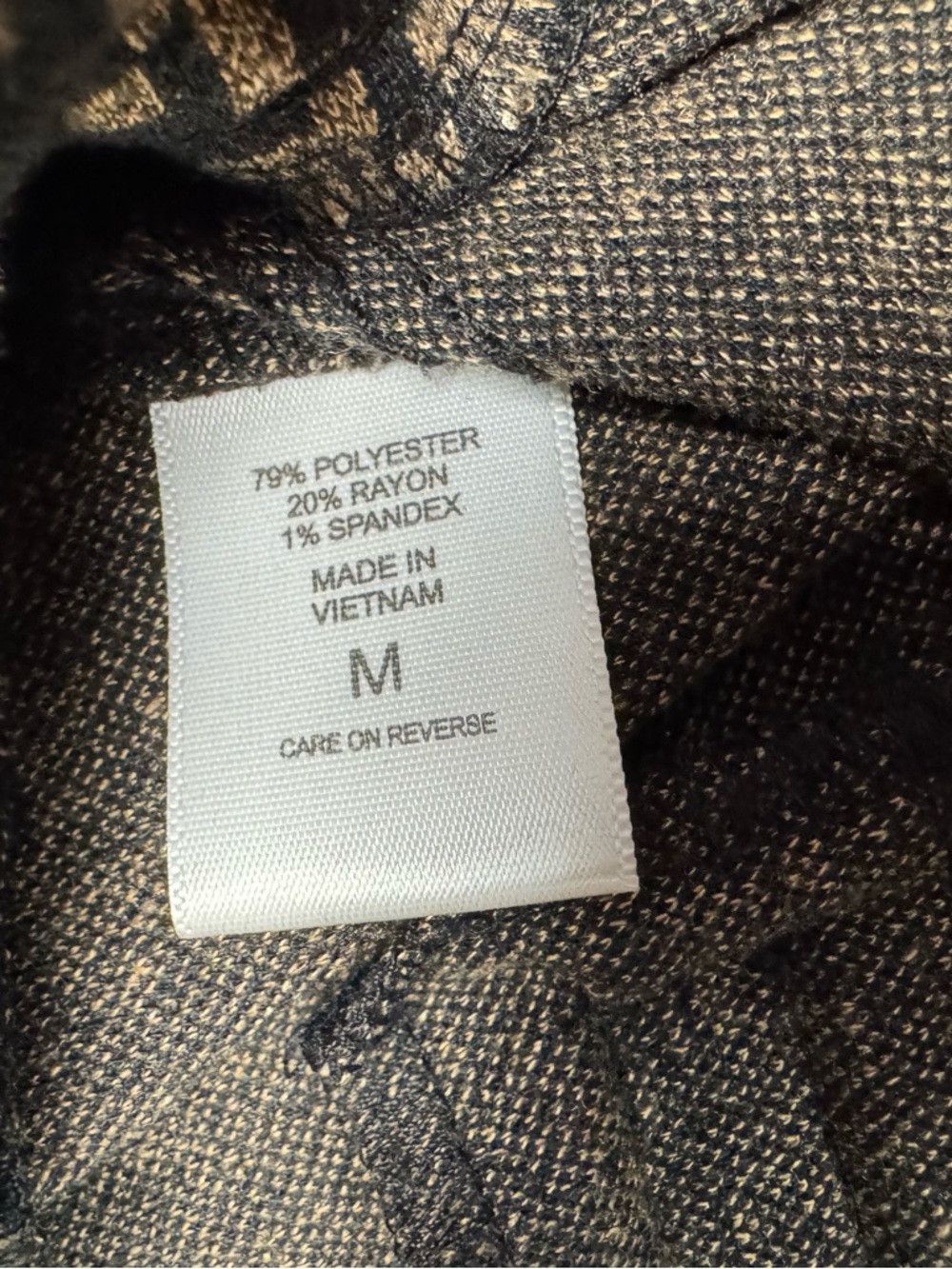 Other 7Th Avenue New York & Company Jersey Houndstooth Brown Trou Size 32" / US 10 / IT 46 - 8 Thumbnail