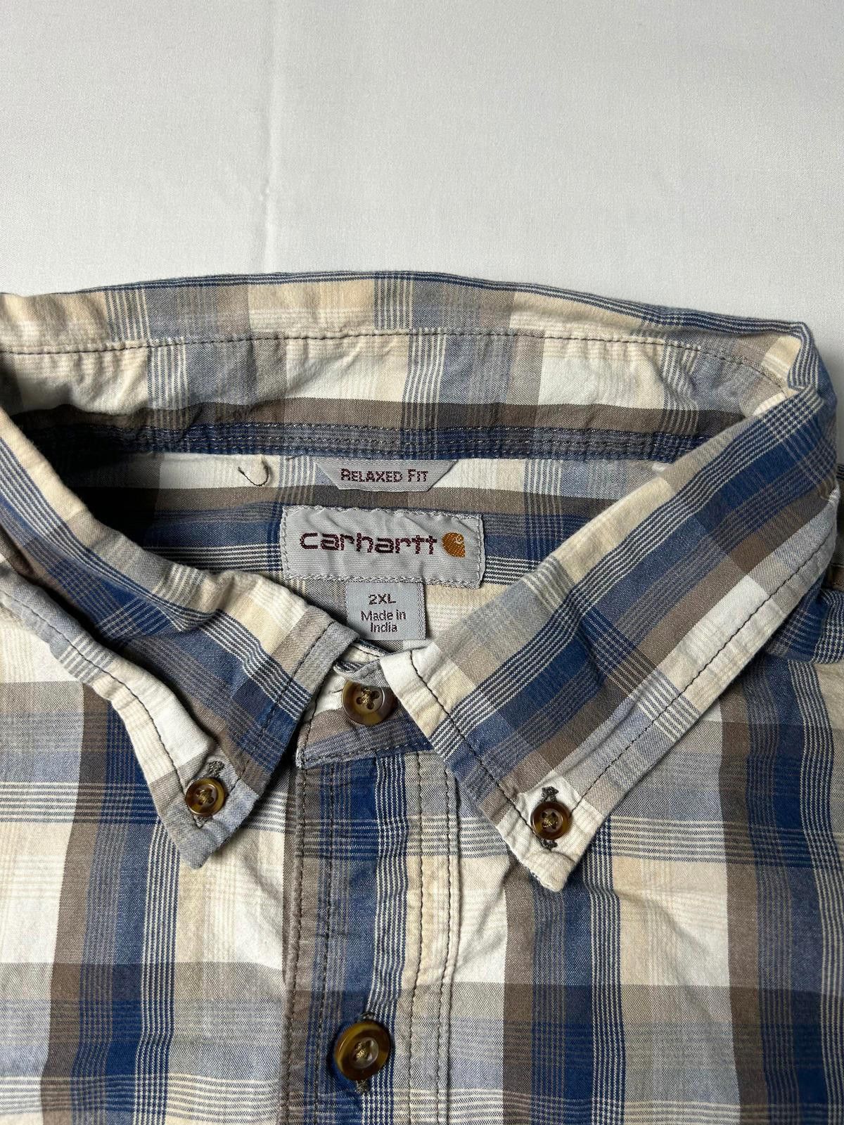 Carhartt Carhartt Pocket Shirt Heavyweight Overshirt Workwear Check Size US XXL / EU 58 / 5 - 4 Thumbnail