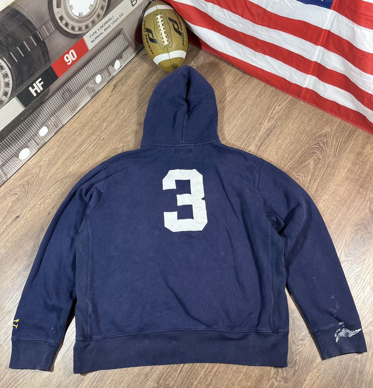 Polo Ralph Lauren Vintage Polo Ralph Lauren Distressed Hoodie Big Logo 🐎 Size US XXL / EU 58 / 5 - 15 Thumbnail