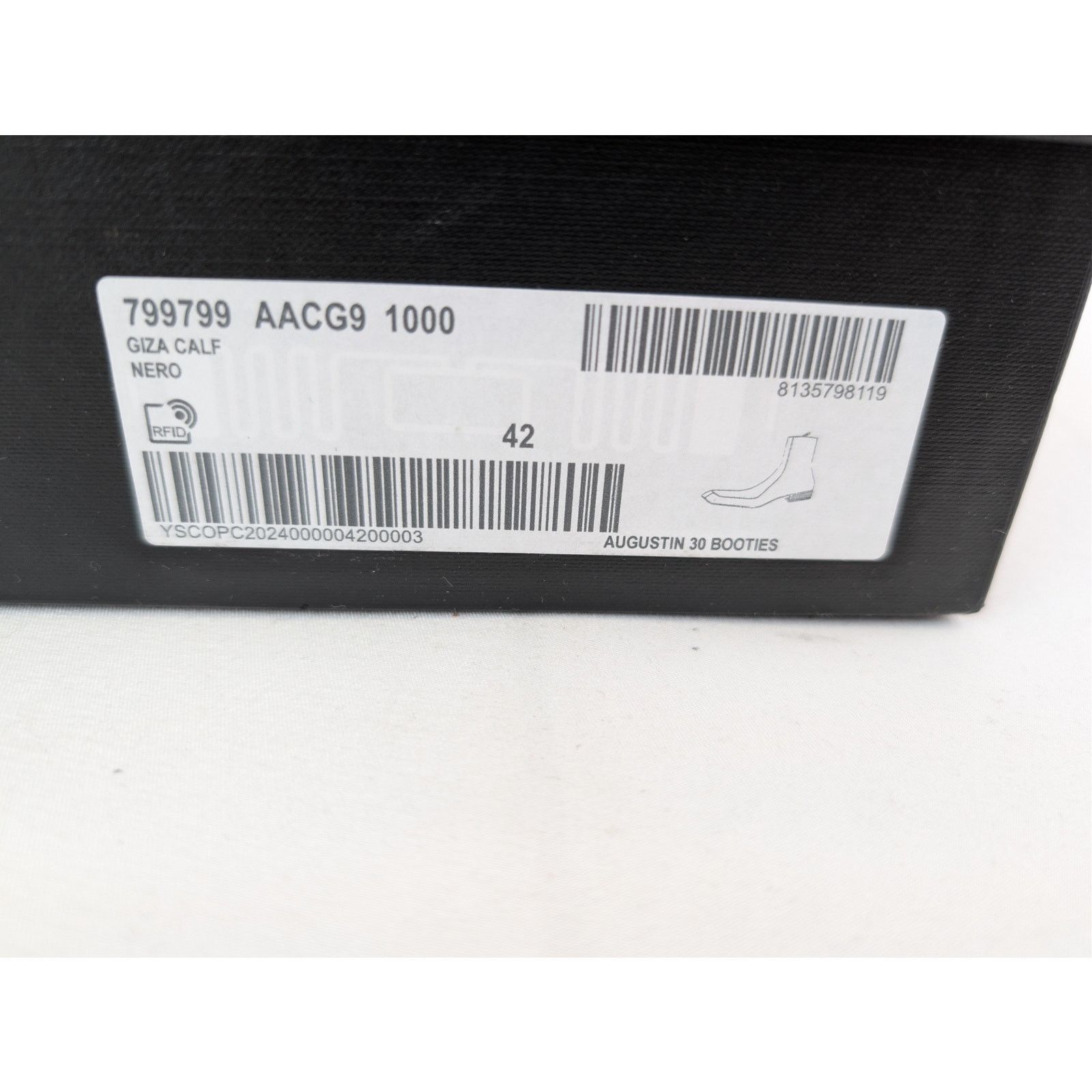 Saint Laurent Paris o1rshd1 Giza Calf Augustin 30 Booties Boots in Nero 42 Size US 9 / EU 42 - 21 Thumbnail