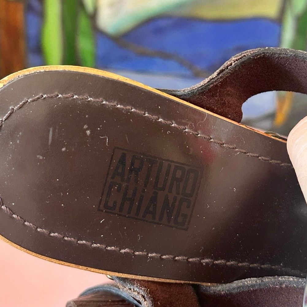 Other arturo chiang roxanne leather platform wedge heels sandals Size US 8 / IT 38 - 4 Thumbnail