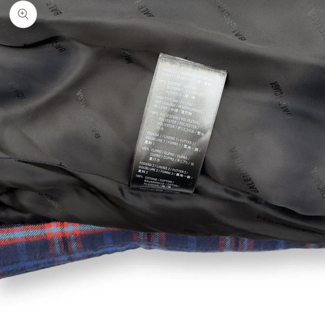 Balenciaga Oversized Cocoon Padded Flannel Jacket Size US M / EU 48-50 / 2 - 9 Thumbnail