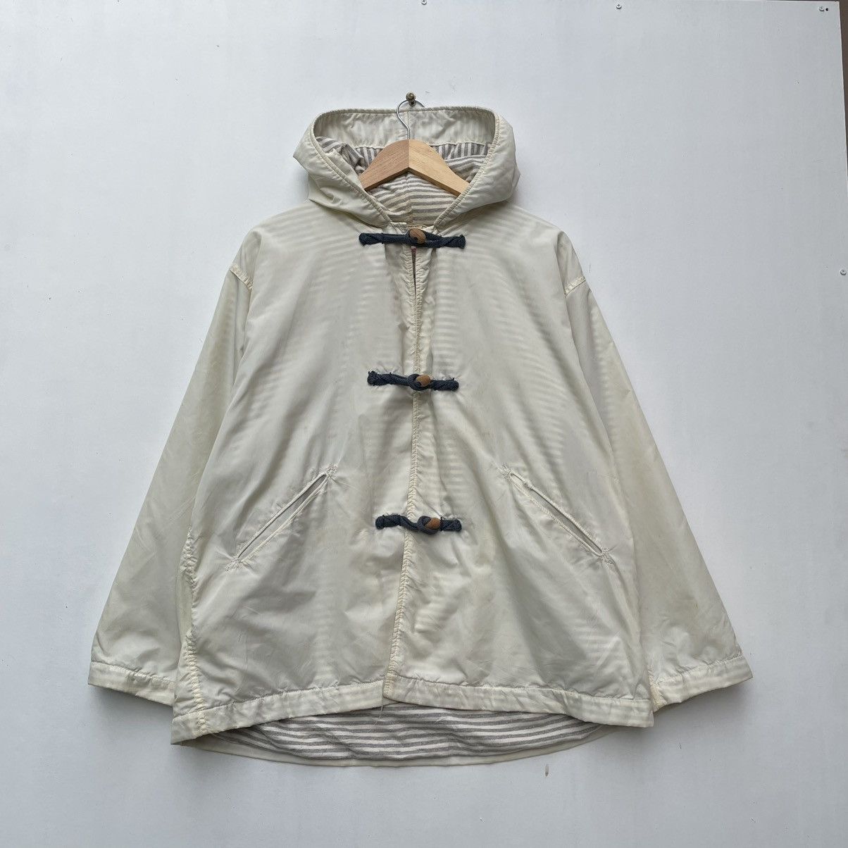45rpm 💥Vintage Brand 45 Rpm Parka Hooded Layer Stripe Lining Size US M / EU 48-50 / 2 - 7 Thumbnail