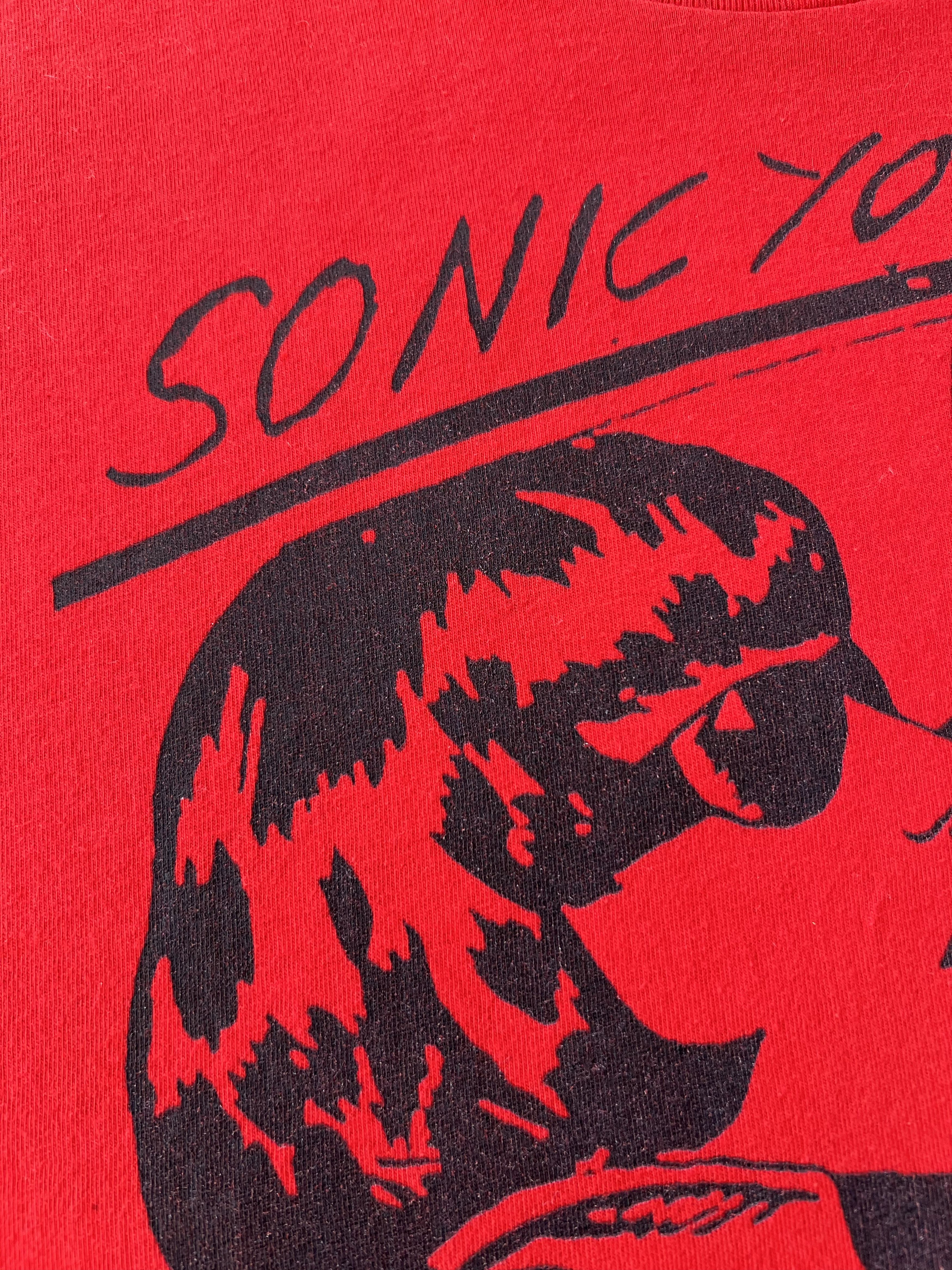Band Tees Vintage 2000s Sonic Youth Goo Album Red T-shirt Size US L / EU 52-54 / 3 - 5 Thumbnail