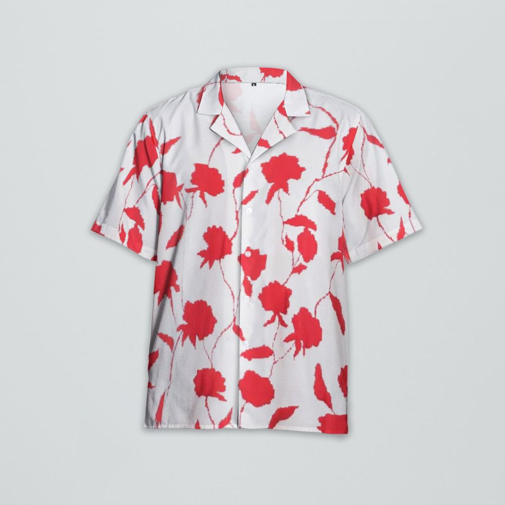 Designer La Chemise Maille Rose-Jacquard Short-Sleeve Shirt Size US L / EU 52-54 / 3 - 1 Thumbnail