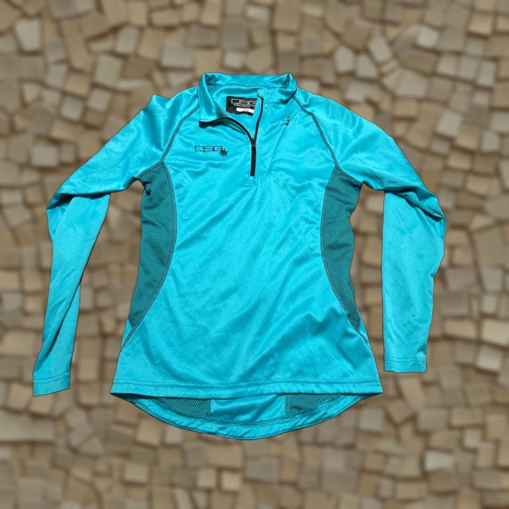 Vintage DSG Shirt Women's Small Blue 1/4 Zip Long Sleeve Outerwear Casual Modern Basic Vintage No Size S / US 4 / IT 40 - 1 Thumbnail