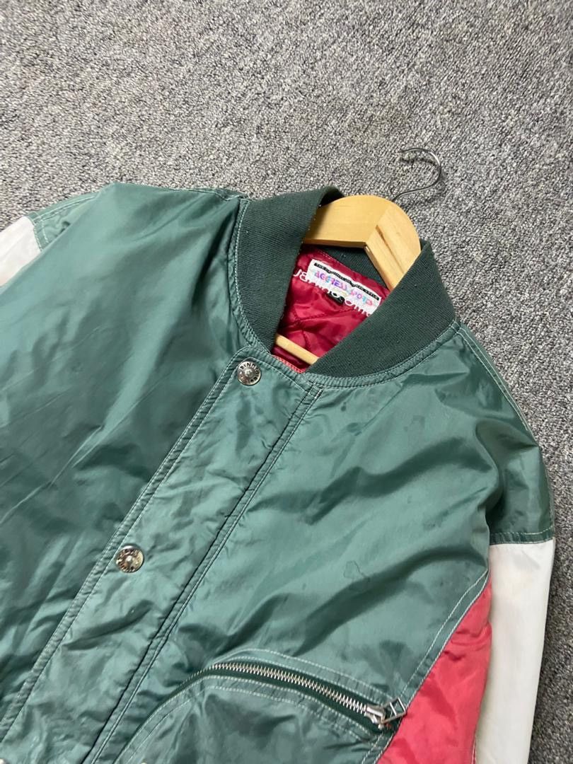 Japanese Brand Agress Sports Brand Color Block Bomber Style Jacket (183) Size US M / EU 48-50 / 2 - 11 Thumbnail