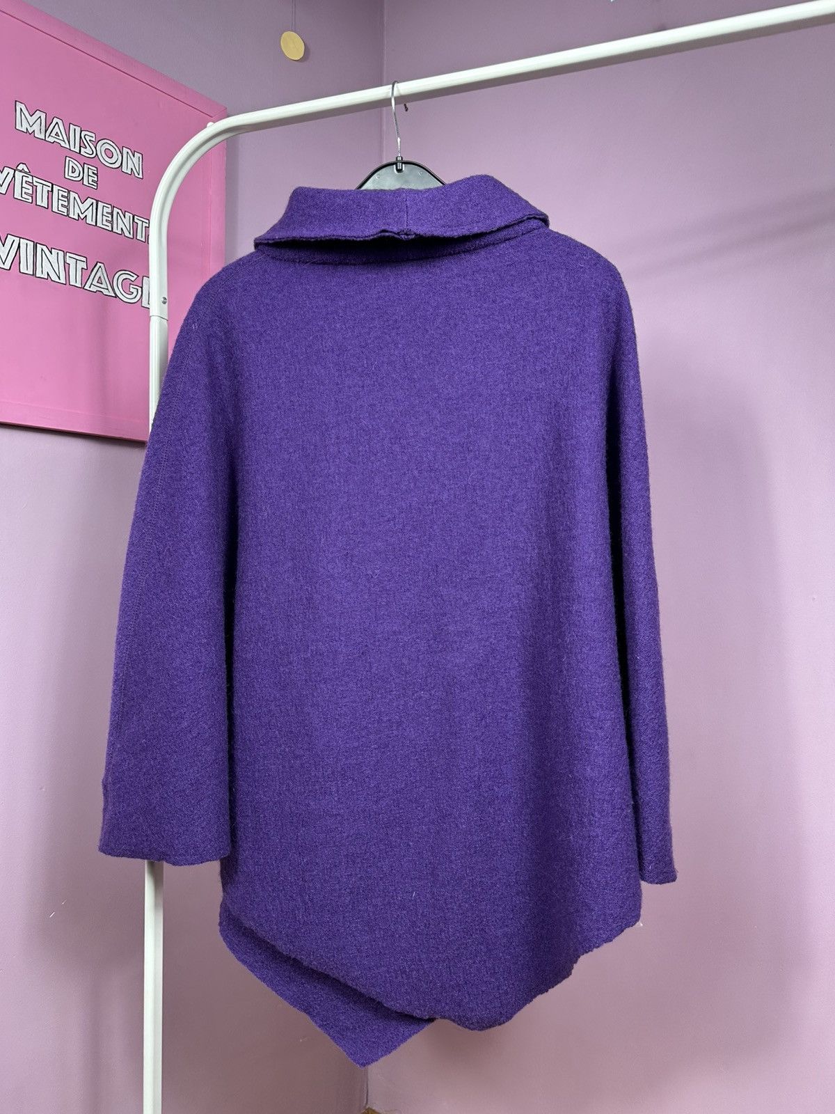 Marimekko Marimekko Mika Piirainen Wool Poncho Cape Coat Turtleneck Size ONE SIZE - 14 Thumbnail