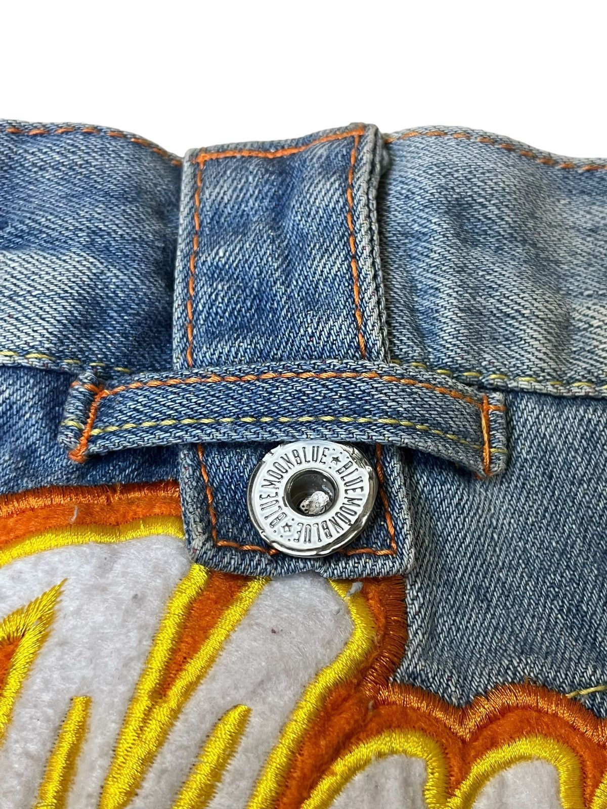 Le Grande Bleu (L.G.B.) JAPANESE BMB BLUE MOON BLUE SURFGIRL RAINBOW JEANS/DENIM Size US 32 / EU 48 - 10 Thumbnail