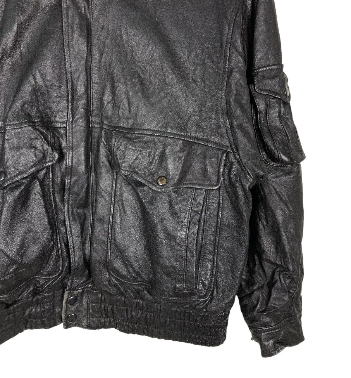 Japanese Brand 🔥VINTAGE BIKER LEATHER JACKET GARGON ISSEY MIYAKE FUR COLLAR Size US M / EU 48-50 / 2 - 8 Thumbnail