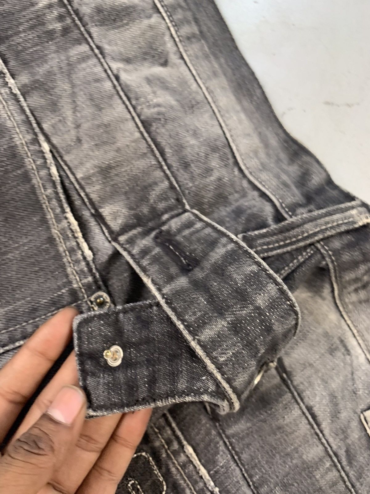 Vintage Vintage Evisu inspired SpellOut printed denim Size US 38 / EU 54 - 5 Thumbnail