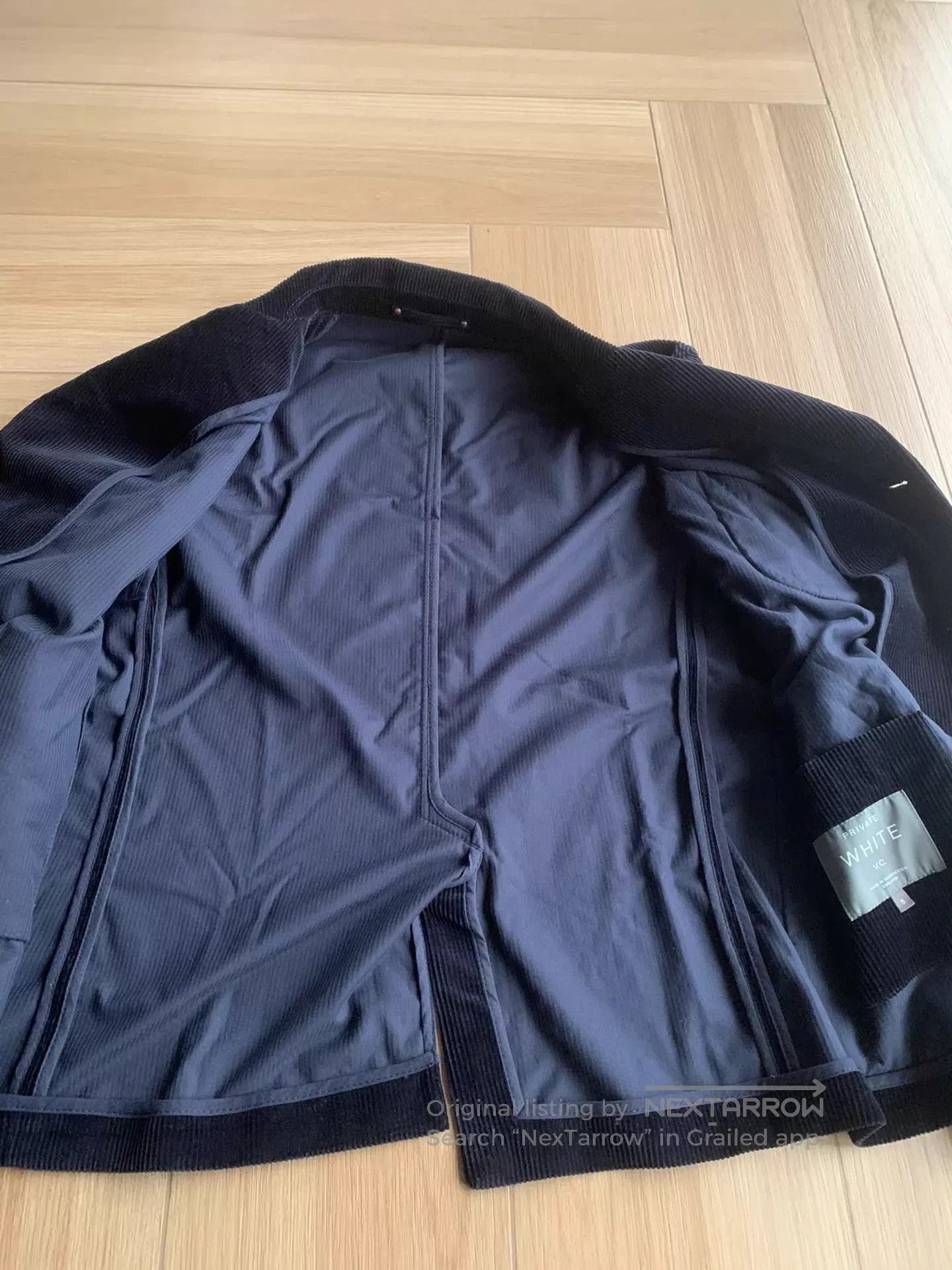 Private White V.C. Blue Corduroy Button-Front Jacket - Size L. Size US L / EU 52-54 / 3 - 3 Thumbnail