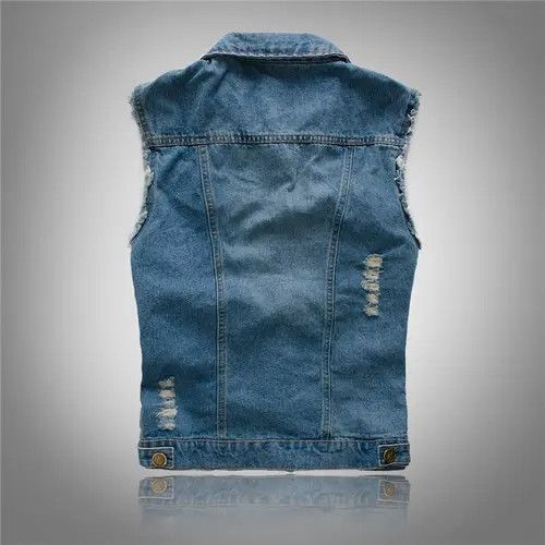 Other Mens Sleeveless Denim Jacket Size US L / EU 52-54 / 3 - 3 Thumbnail