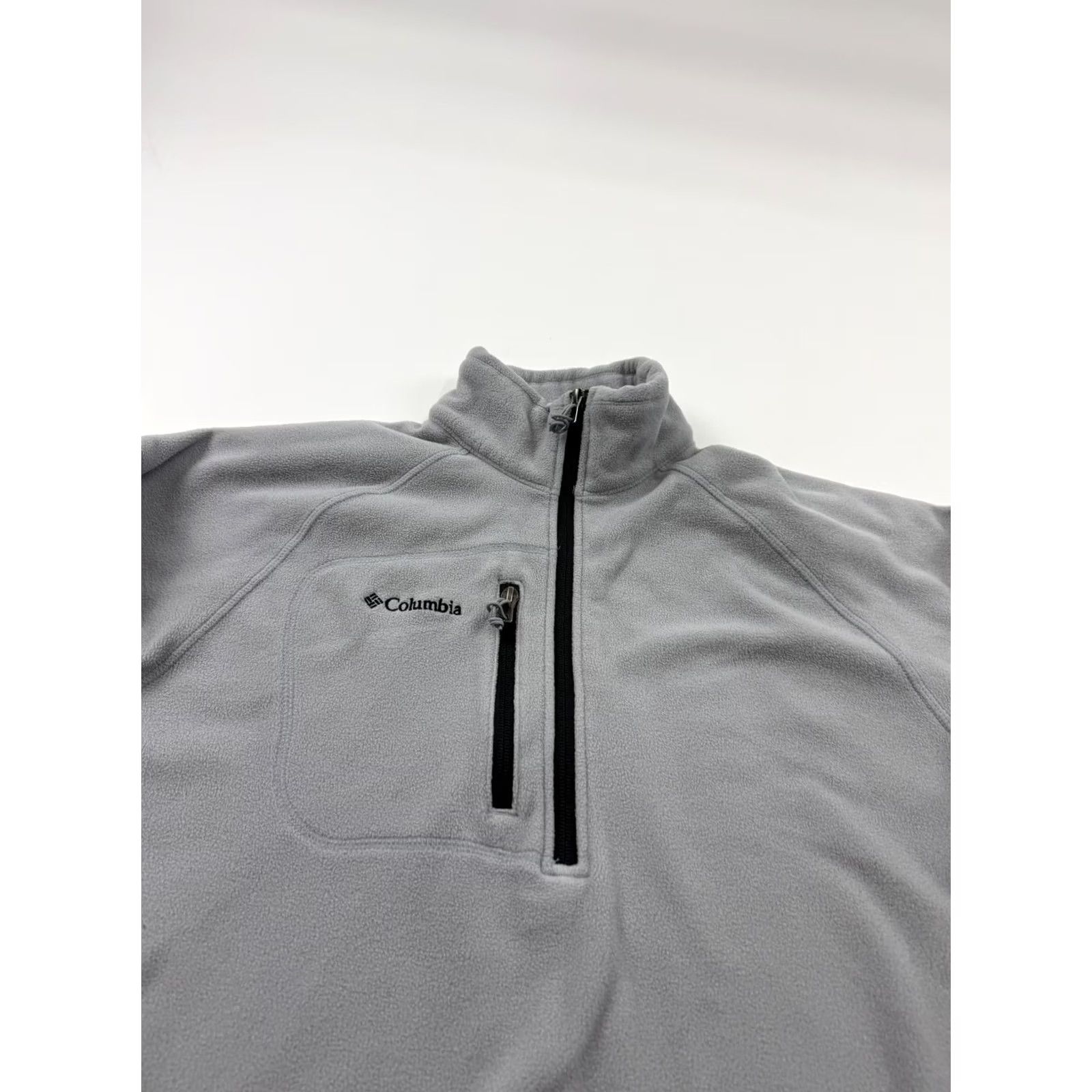 Vintage Columbia Fleece Jacket Mens Large Gray 1/4 Zip Pullover Chest Pocket Outdoor Size US L / EU 52-54 / 3 - 4 Thumbnail