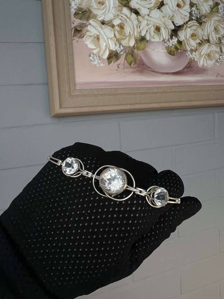 Other Silver Retro Vintage Women's Bracelet Rock Сrystal Size ONE SIZE - 1 Thumbnail
