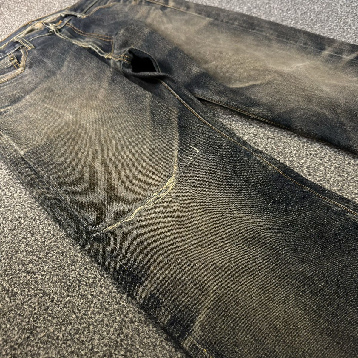 Studio D'Artisan Vintage Selvedge Dry Bones Fading Japanese Raw Denim Size US 32 / EU 48 - 7 Thumbnail