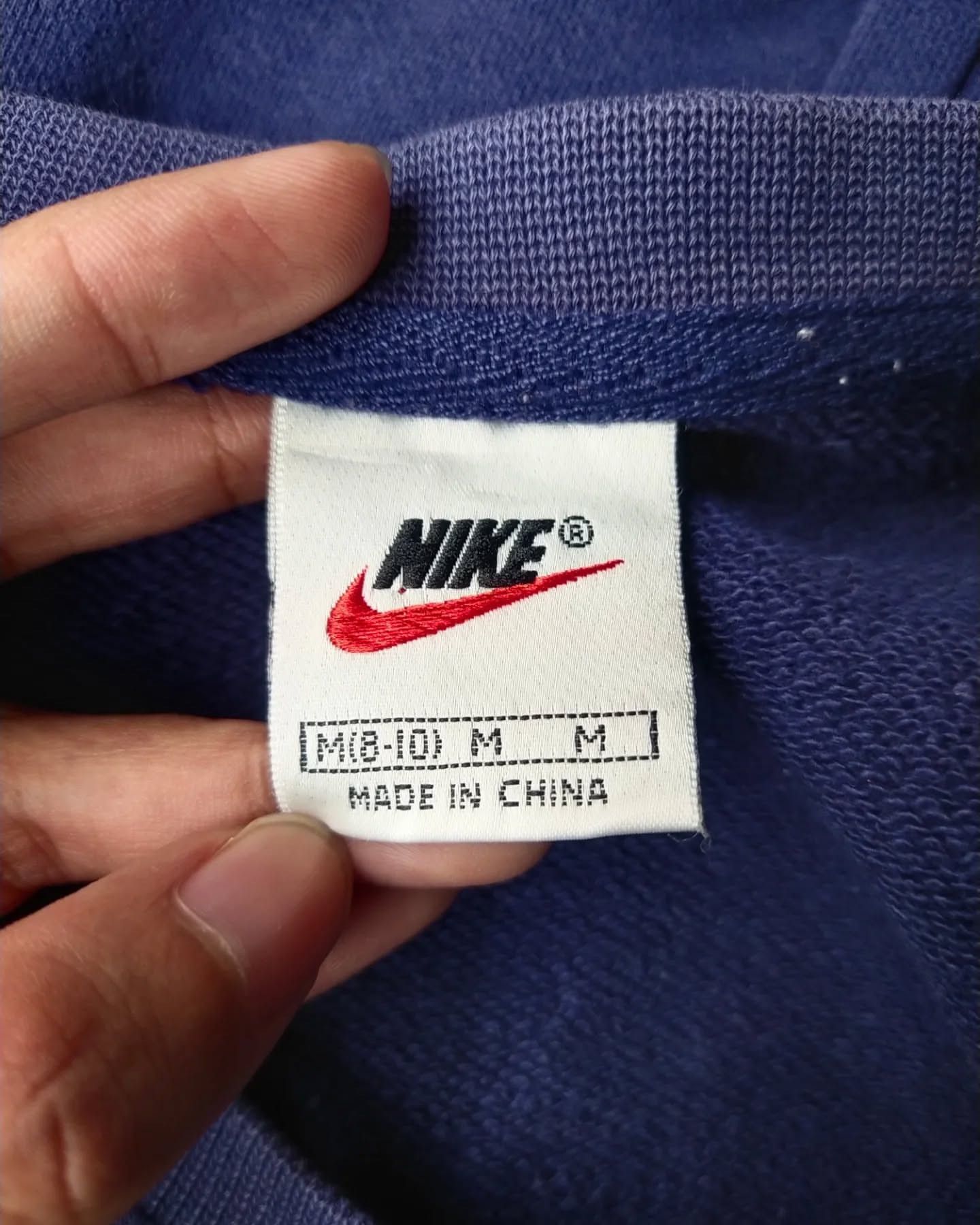 Nike × Vintage Vintage Nike Center Swoosh Navy Crewneck Size M / US 6-8 / IT 42-44 - 3 Thumbnail