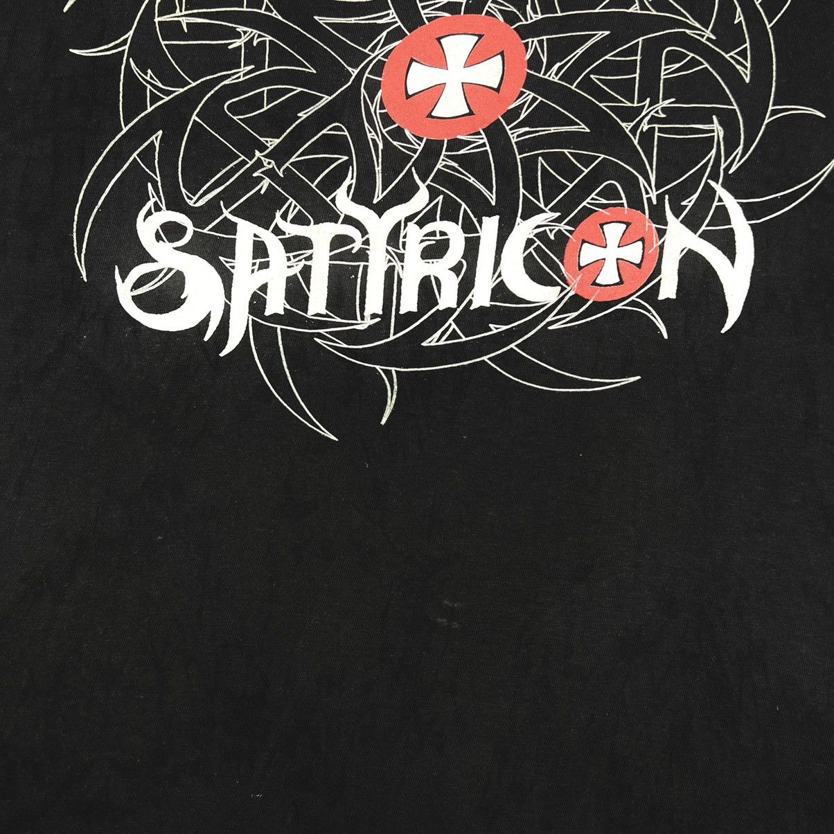 Band Tees Vintage 1999 Satyricon ‘Rebel Extravaganza’ Cut Off T Shirt Size US L / EU 52-54 / 3 - 6 Thumbnail